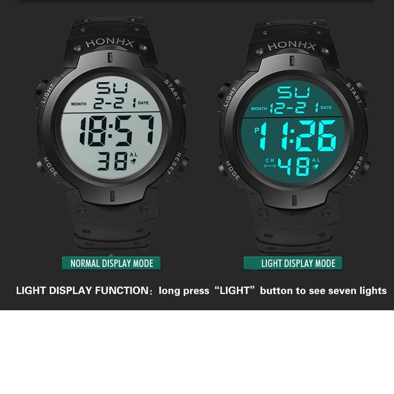 Wristwatches LED Digital Luminous Sports Watch Hodinky Fashion Men Women Military Gift Ceasuri Clock Drop Orologio Uomo