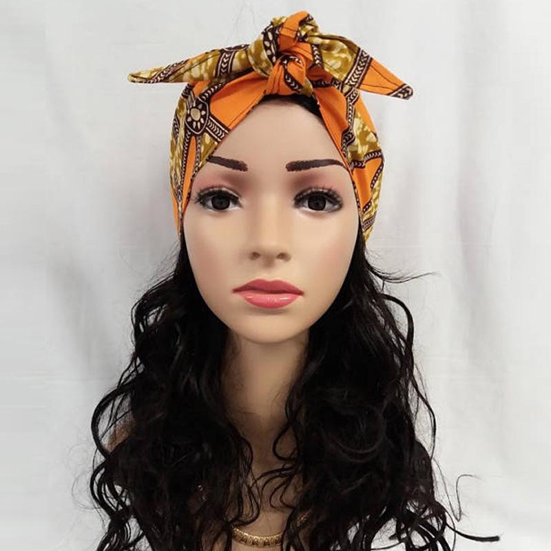 Scarves Muslim Women Turban Hijab Caps African Pattern Headscarf Bonnet Islamic Scarf Ladies Wrap Head