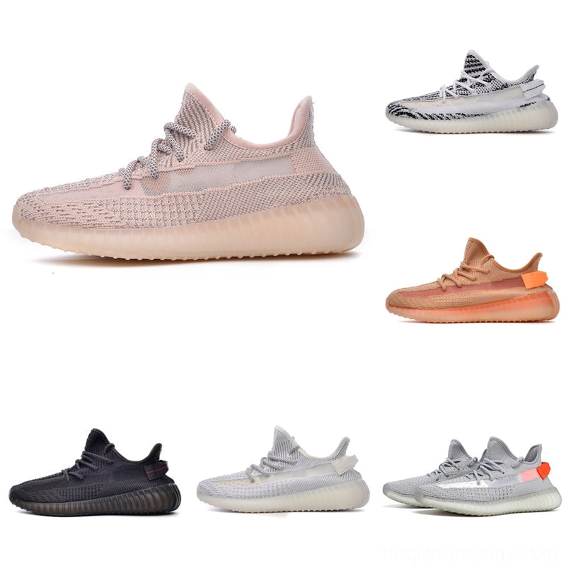 VLFjB With Box vInertia Salt Blush Shoes 350 Running Wave Static Runner Women Men Sport KanyeWest Mauve Geode Designer