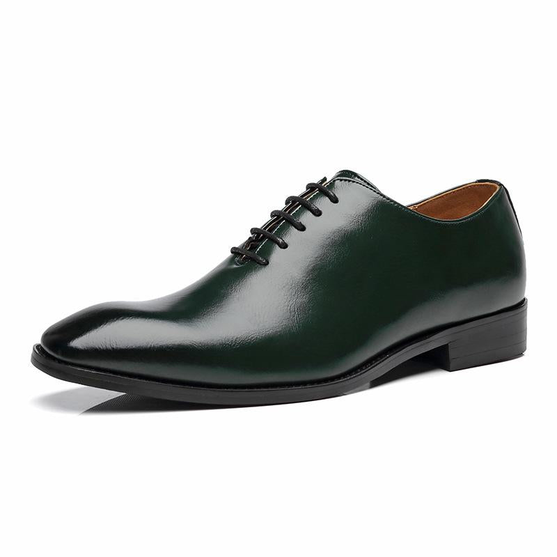 Dress Shoes Oxford Mens Formal Business Lace-up Full Grain Leather Minimalist For Men 2021