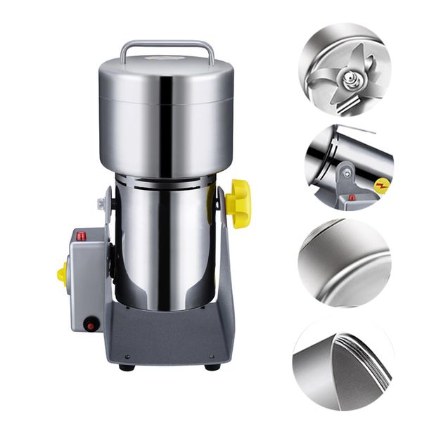 800g Electric Grain Grinder Mill Powder Machine Nuts Spices Herbal Dry Food Grinder Crusher