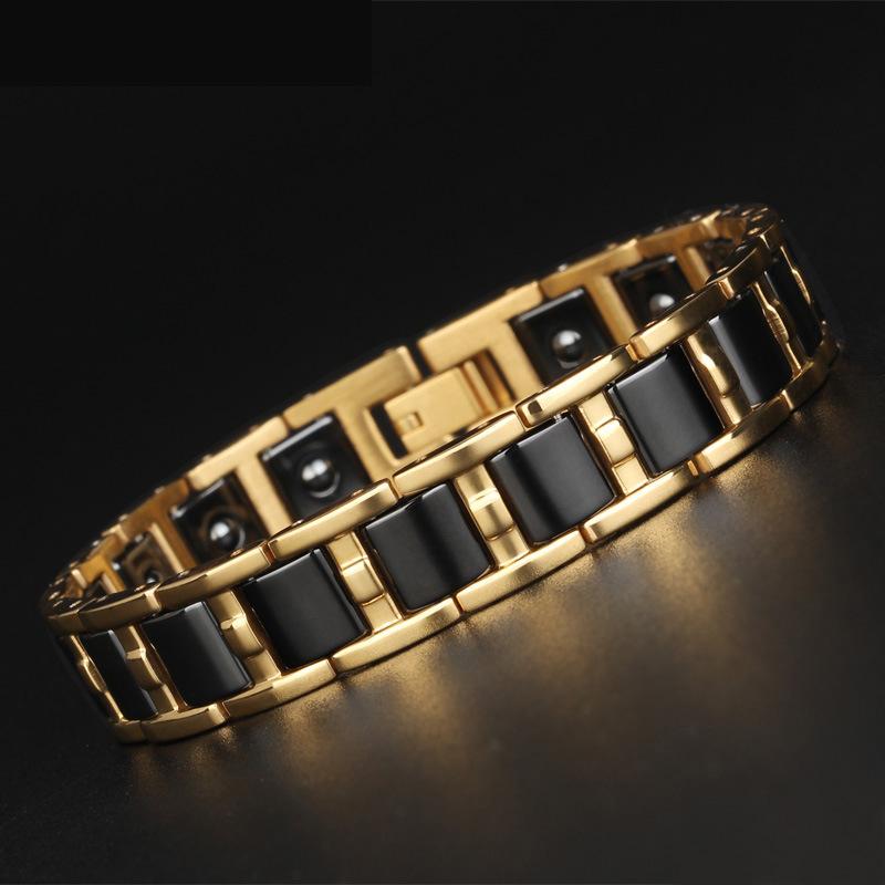 Link, Chain Jewelry Titanium Steel Stainless Ceramic Bracelet Men And Women General Health Selling