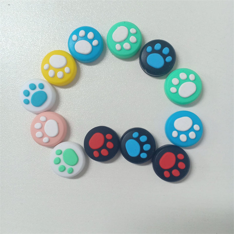 Replacement Silicone Cases Covers Cat Claw Joystick Caps Controller Grip Thumbstick Buttons Cover Shell For Nintendo Switch Controllers 17 Colors