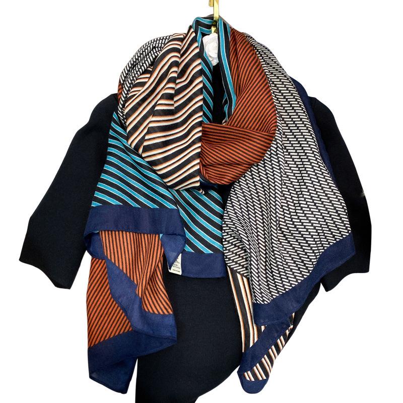 Scarves 2021 Women Cotton Scarf Large Shawls Hijab Foulard Echarpe Print Lady Beach Stole Head