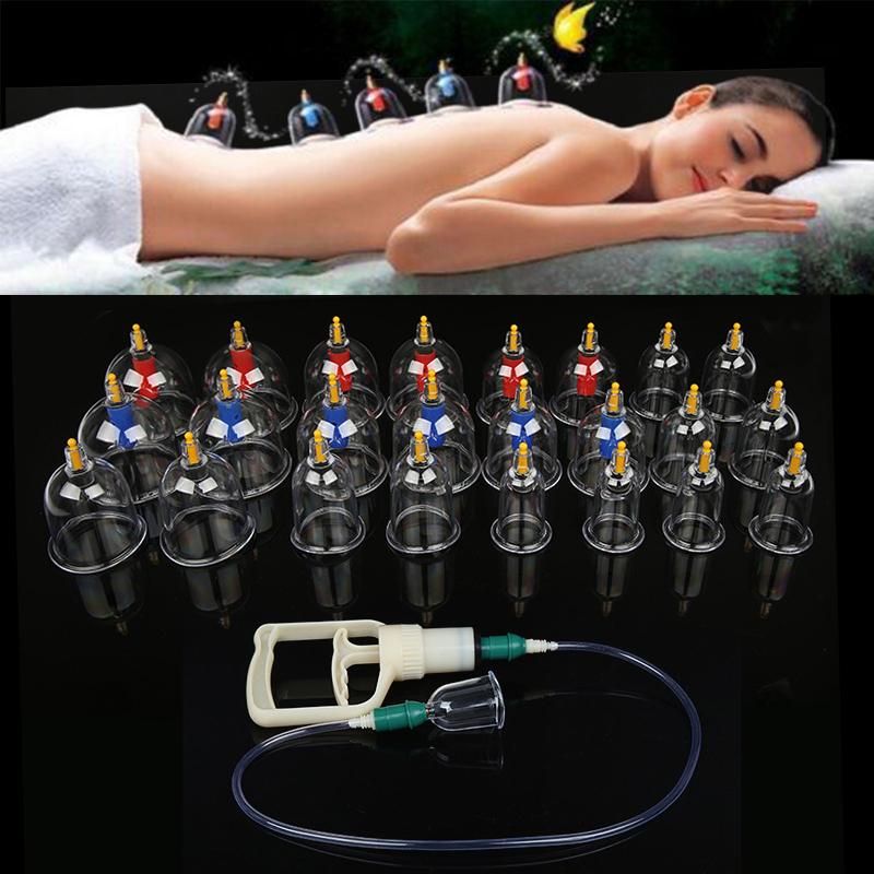 Electric Massagers 27PCS-Set Health Care Chinese Vacuum Cupping Body Massager Ventosa Suction Cups Anti Cellulite For People