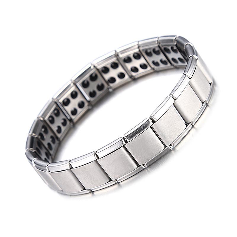 Link, Chain Men Women Stainless Steel Bracelet Titanium Health Care Bangles