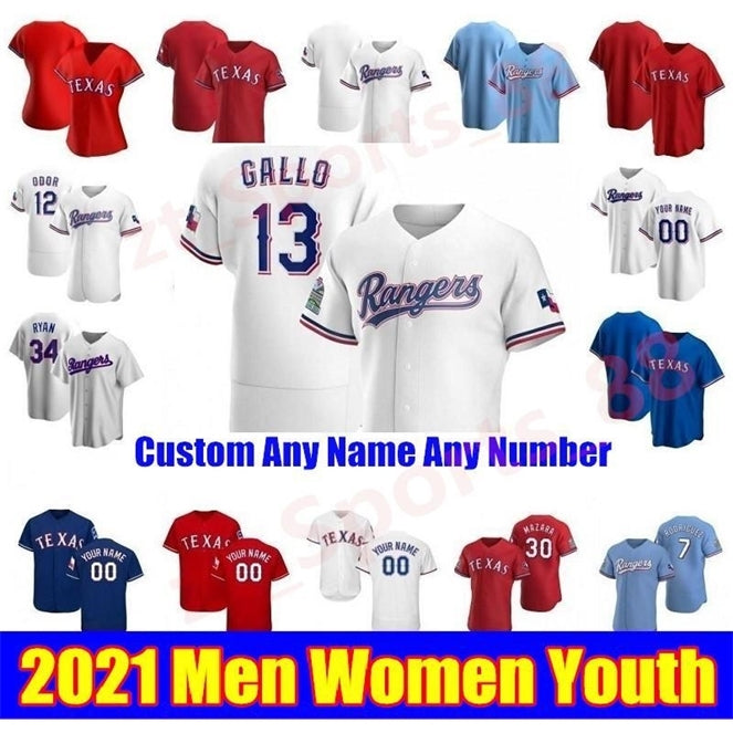 Good2021 Texas Men Women kids youth Baseball Jerseys Joey Gallo Authentic Rougned Odor Choo Elvis Andrus Ronald Guzman Adrian Alexis Rangers