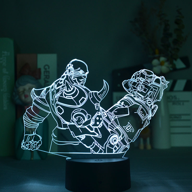LED Night Light Acrylic 3D Lamp Desk Touch Sensor Nightlight Thanos Bedroom Decor Lamps Smart Phone Control Kids Anime Fans Gift