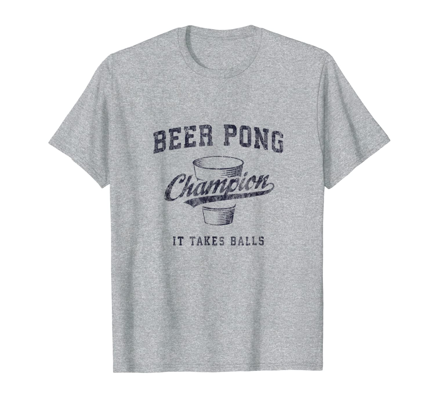 Vintage Beer Pong Champion T-Shirt Funny Drinking Gift Tee