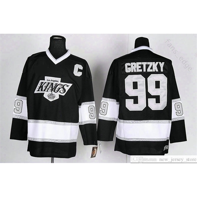96 Los Angeles Kings Vintage 99 Wayne Gretzky Hockey Jerseys St. Louis Blues New York Rangers Blue White Black Home Away Jersey