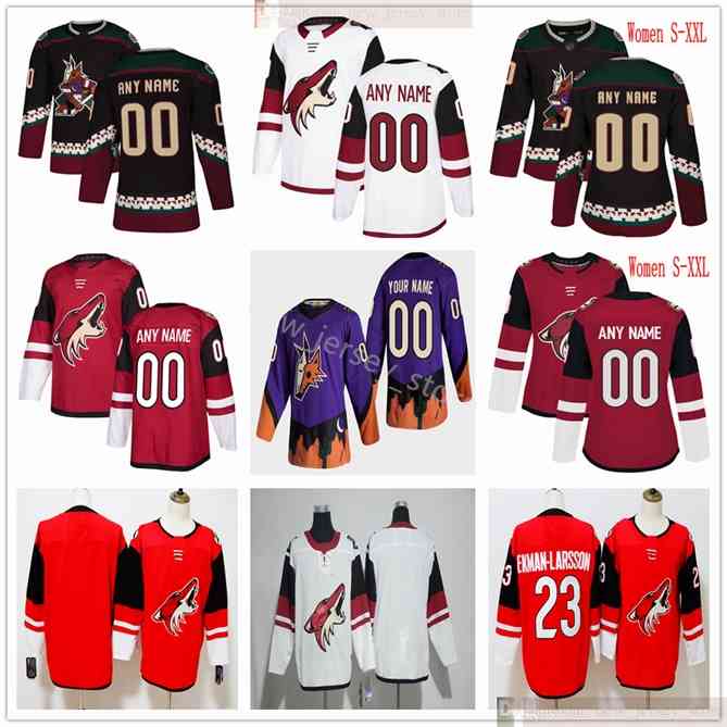96 Custom 2021 Man Women Youth Kids Hockey Arizona Coyotes Derek Stepan Derick Brassard Drake Caggiula Dryden Hunt Frederik Gauthier Ilya