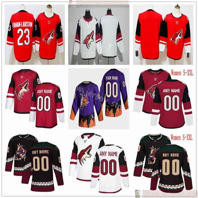 96 Custom 2021 Reverse Retro Men Women Youth Kids Hockey Arizona Coyotes 81 Phil Kessel Ekman-Larsson Antti Raanta Clayton Keller Darcy Kuemper