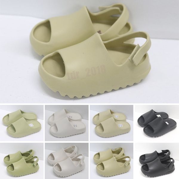Fashion Summer sandal Children shoes boy girl youth kid Kany wes Slide Desert Sand Beach slipper foam runner Bone