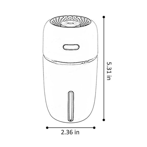 Humidifiers Car Air Humidifier Portable LED Essential Oil Diffuser Mini Home Office Accessories 210724 CL250104