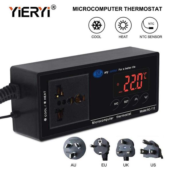 yieryi AC-112 Digital Waterproof Temperature Controller Microcomputer Thermostat for Aquarium Reptile NTC Sensor 210719