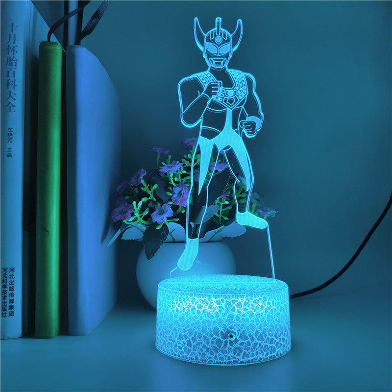 APP Control 3D Night Light Plug In LED Ultraman Taro Desk Lamp Bedside Nightlight Boys Fans Holiday Birthday Gift Room Decoration