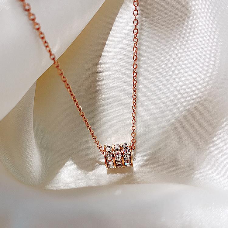 Pendant Necklaces Est One Piece Gold Color Small Pretty Waist Crystal Charm Choker Chain For Women Jewelry Gift