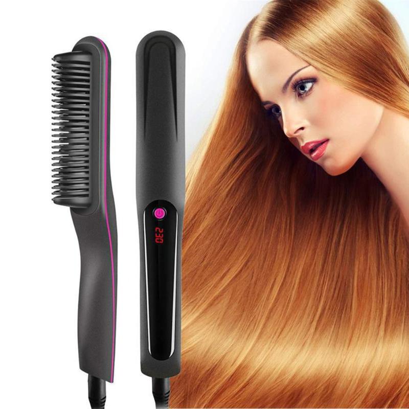 Electric Hair Brushes Comb Negative Ion Multi-functional Useful Product Modeling Automatic Straightener Heat Resist