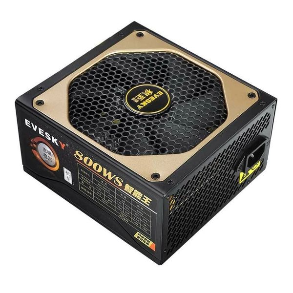 EVESKY 800WS Gaming Power Supply Desktop Host 12cm Fan Rated 600W Non-modular