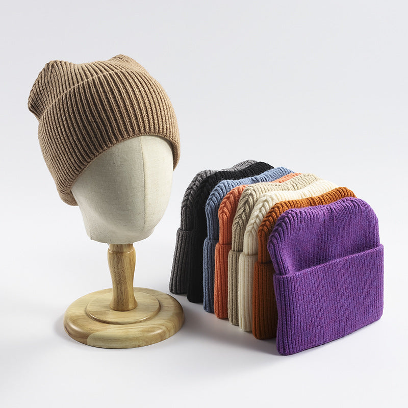 2021 women&#039;s hair cap in autumn and winter custom warm knitting cold hat