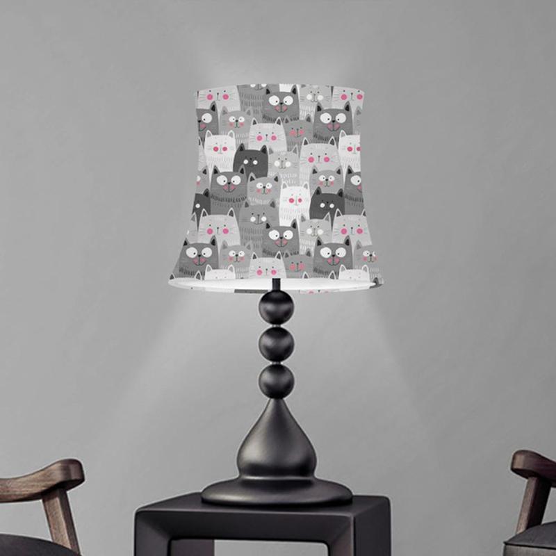 Lamp Covers & Shades Cartoon Cat Cloth Shade Cover For Table Floor Lamps Elastic Fabric Light Home Wall Decor Desk Lampshade