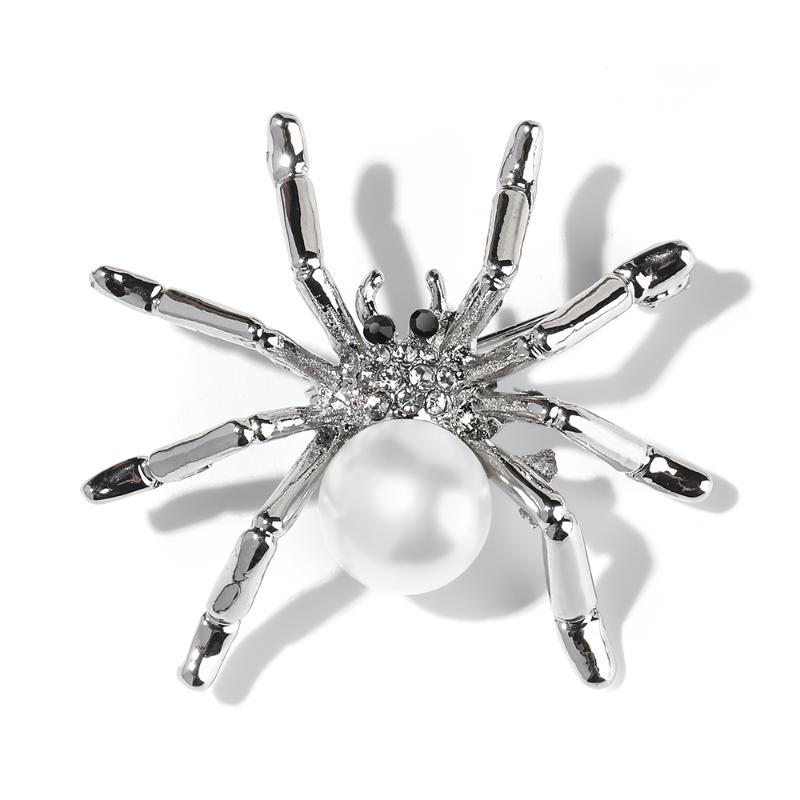 Pins, Brooches WYBU Spider Brooch For Women Hijab Pins Up Animal Broche Hat Clothes Jewellery Gift Party Aniversary