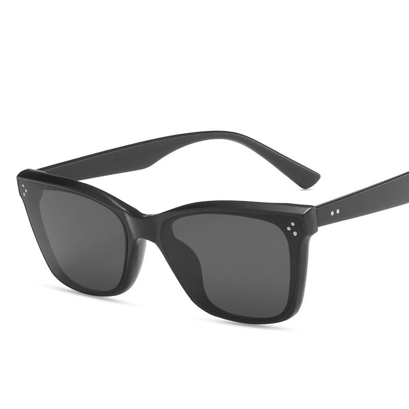 Sunglasses 2021 Fashion Small Frame Personality Trend Cat Eye Ink Mirror Net Red Rice Nail Glasses