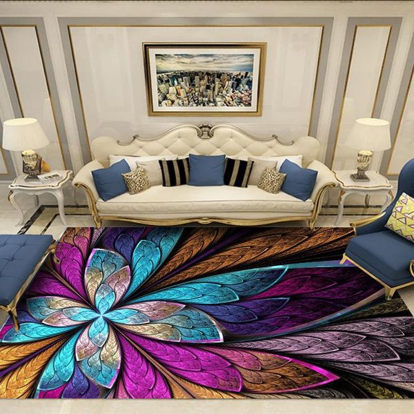 Carpets Retro Bohemian For Living Room Bedroom Area Rugs Home Sofa Coffee Table Floor Mats Fabric Patterned Colourful Big Carpet