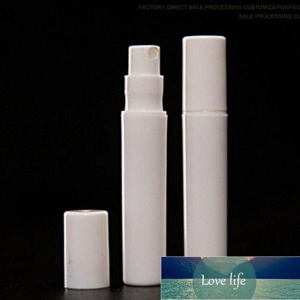 50pcs-lot 2ml 3ml 4ml 5ml Plastic Perfume Bottle Refillable Sample Test Spray Mist Sprayer Black White Clear Color