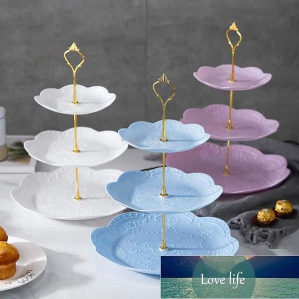 Detachable Cake Stand European Style 3 Tier Pastry Cupcake Fruit Plate Serving Dessert Holder Wedding Party Home Decor Other Bakeware Factor