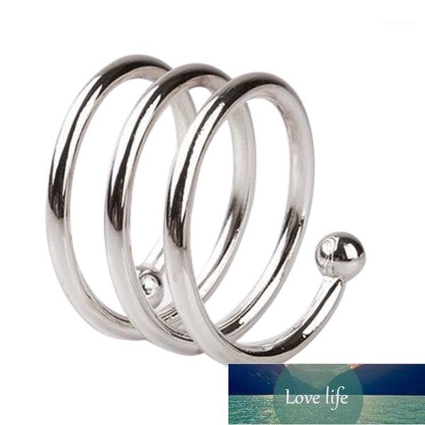 Napkin Rings 12pcs El Accessories Spiral Shape Gift West Dinner Metal Banquet Home Wedding Party Serviette Holder Table Decor1