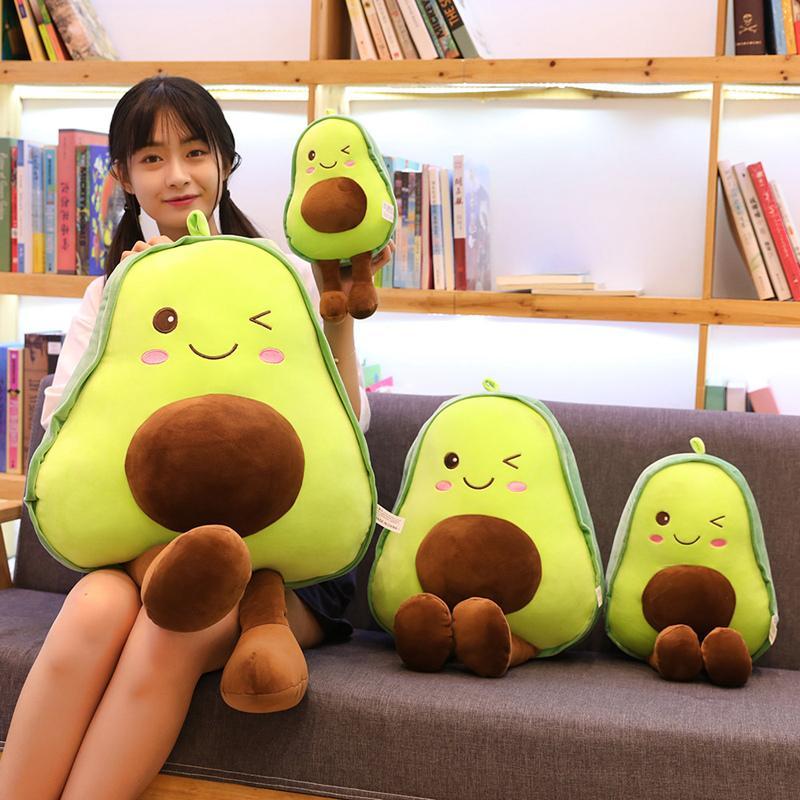 30-85cm Avocado Plush Toys Cute Avocado Pillow-Cushion Kawaii Fruit Stuffed Doll Toys For Children Throw Pillow Birthday Gift CY08 DHL