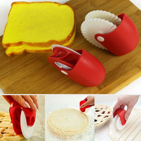 Portable Pizza Pastry Lattice Cutter Pastry Pie Crust Baking Decor Cutter Wheel Roller Bakeware Tools Kitchen Accessories