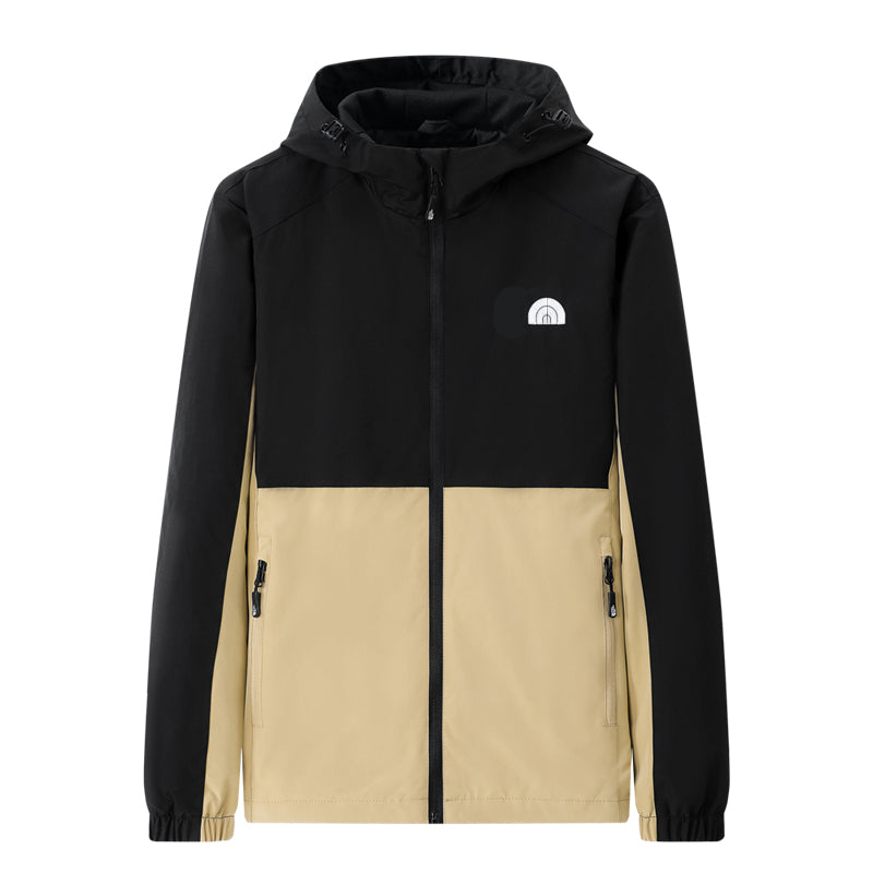 Men Casual Jackets Fashion Contrast Color Windbreaker Spring Autumn Outerwear Mens Coats Embroidery Letter Pattern Plus Size