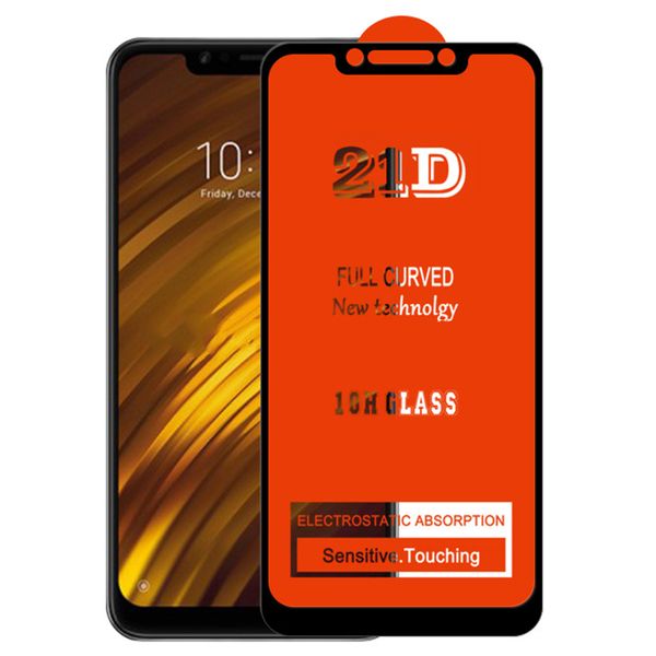 Screen Protector For Xiaomi Redmi Note 12 Explorer 11 Pro 11T 11S 11E 10 10A 10C 10S 10T 21D Full Glue Tempered Glass Proof Curved Coverage