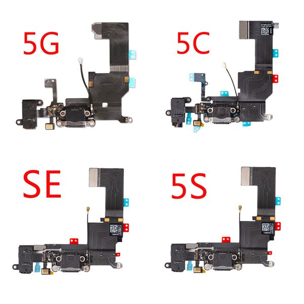 Charging Flex Cable for iPhone 5 5G Headphone Jack 5S USB Audio MIC Port 5C Mobile Phone