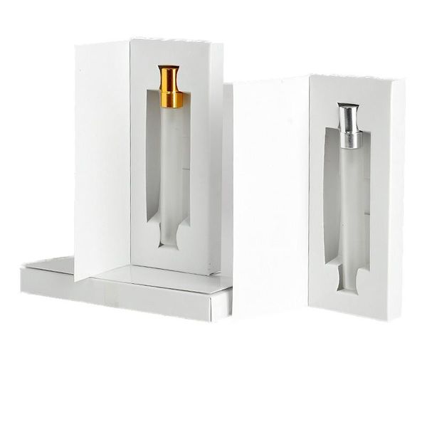 Wholesale 10ML 17*62*147ML Customizable Paper Boxes And Frosted Glass Perfume Bottle With Atomizer