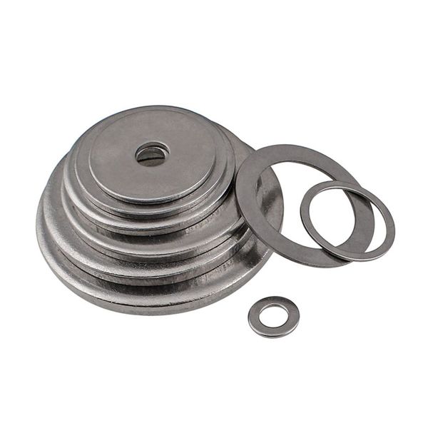304 Stainless Steel Washer Screw Bolts Flat Washers GB97 Standard Ultra Thicken Round Plainwasher M5M6M8