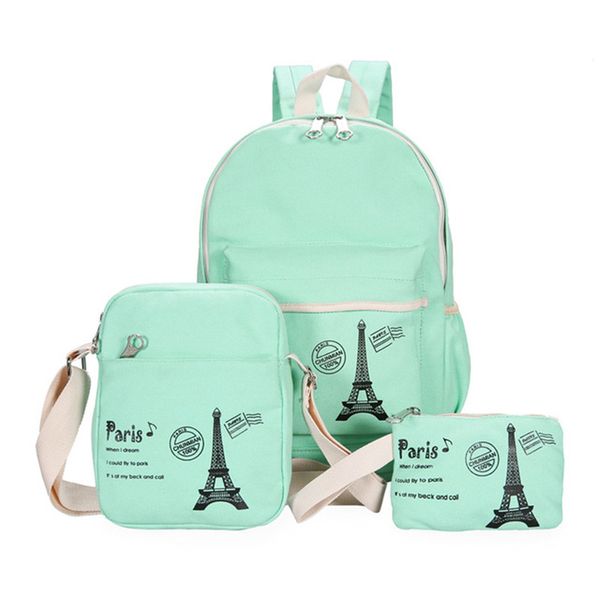 Korean Fashion Women Backpacks Fresh Female Bags High Quality Canvas Backpack Student School Bag for Teen Girls
