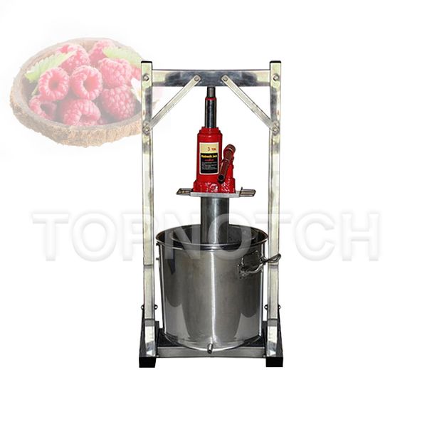 12L Small Honey Grape Blueberry Mulberry Presser Juicer Stainless Steel Juice Press Machine Home Manual Hydraulic Fruit Squeezer