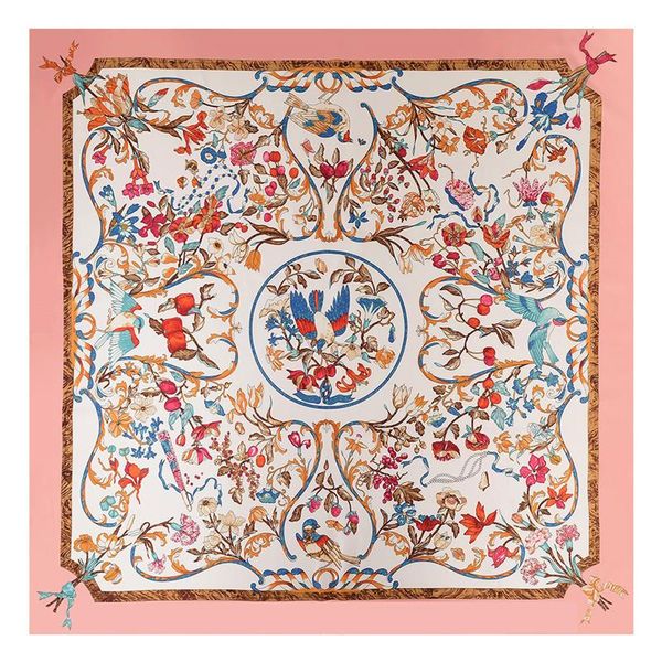 Scarves Head Luxury Designers Scarf 90*90 Cm Manual Hand Rolled Twill Vintage Neck Scarfs 90*90cm