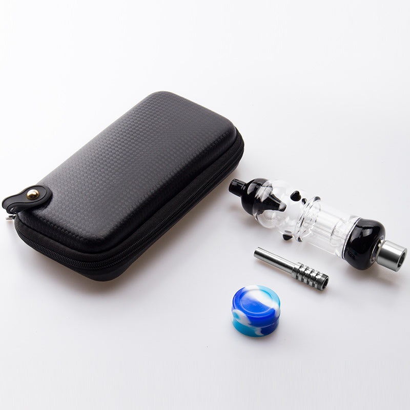 Glass_Shop_420 CSYC NC032 Oil Rig Pipe Birdcage Perc OD 32mm Smoking Pipes 510 Quartz Ceramic Titanium Tip Concentrate Dab Rigs Bongs Bag Set