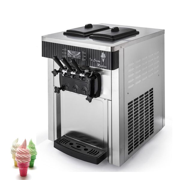 Commercial Soft Serve Ice Cream Machine Fully Automatic Sweet Cone Makers High Production Sundae Vending 28L - H