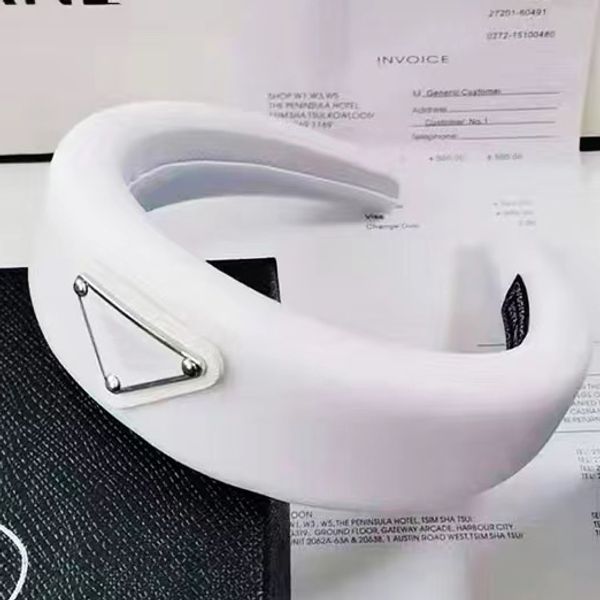 Fashion Famouse Brand Triangle Letter Headband Candy Color Women Girl Letter Hairband with Stamp Hair Accessories High Quality Cotton HairBa