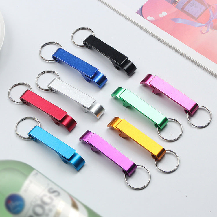 Colorful Bottle Opener Key Ring Chain Keyring Keychain Metal Beer Bar Tool Claw Gift