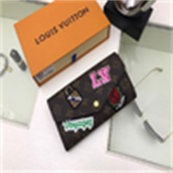 Pouches LEATHER Wallets Brand Holders Wallet Designer Compact Long Luxury Chain Wallet M63318 Key Card Fall Cases PURSE CLUTCH Sarah