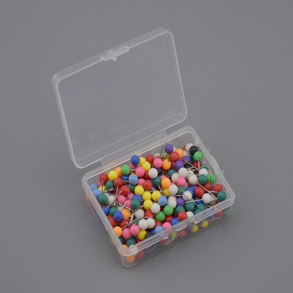1- 8 Inch Small Map Push Pins Maps thumb Tacks Desk ,Standard pin 4mm Plastic Head with Steel Point 15 colors