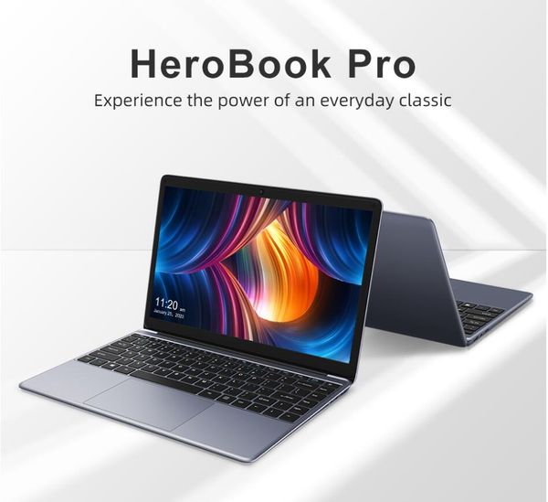 Laptop CHUWI HeroBook Pro 14.1&quot; FHD Screen Intel Celeron N4020 Dual Core UHD Graphics 600 GPU 8GB RAM 256GB SSD Windows 11