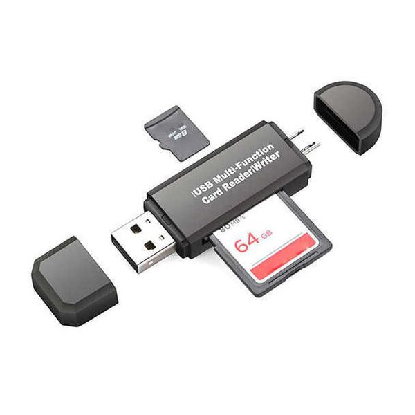 OTG Card Reader Micro Sd-Sd MINI USB 2.0 +OTG Micro SD-SDXC TF Card Reader Adapter U Disk laptop accessories