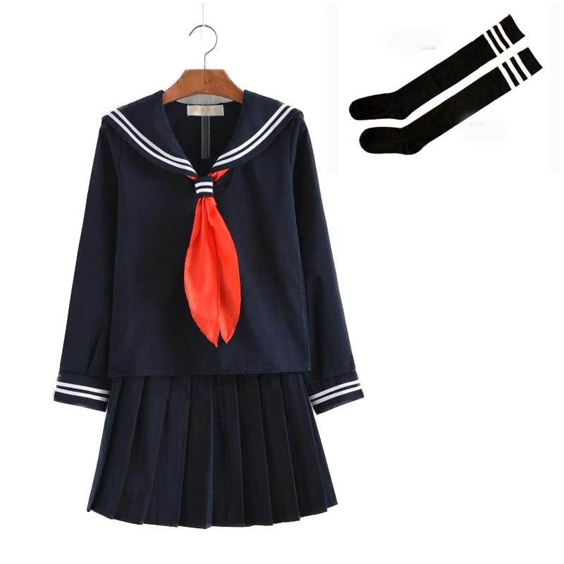 Clothing Sets S-3XL Women Girls School Uniform Cosplay Costume Japanese Student Sailor Uniforms Anime Hell Girl Perfprmance JK Outfit C30153